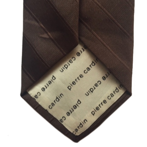 Vintage Pierre Cardin Monogrammed Textured Necktie Tie NWT - Picture 6 of 8